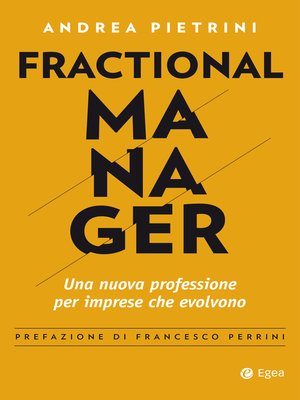 cover image of Fractional manager